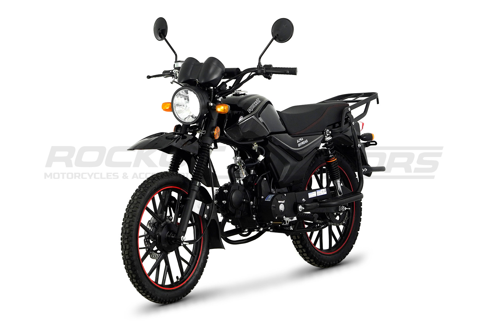 Мопед ROCKOT ALPHA OFFROAD (черный глянцевый)