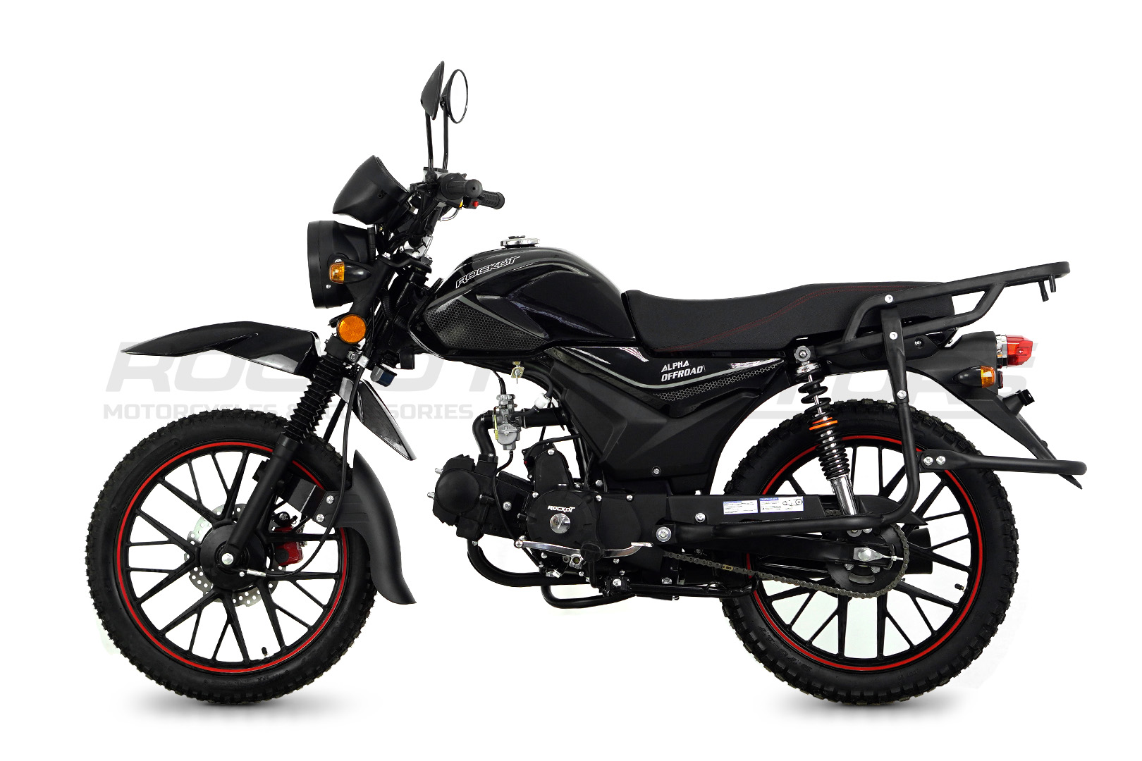 Мопед ROCKOT ALPHA OFFROAD (черный глянцевый)
