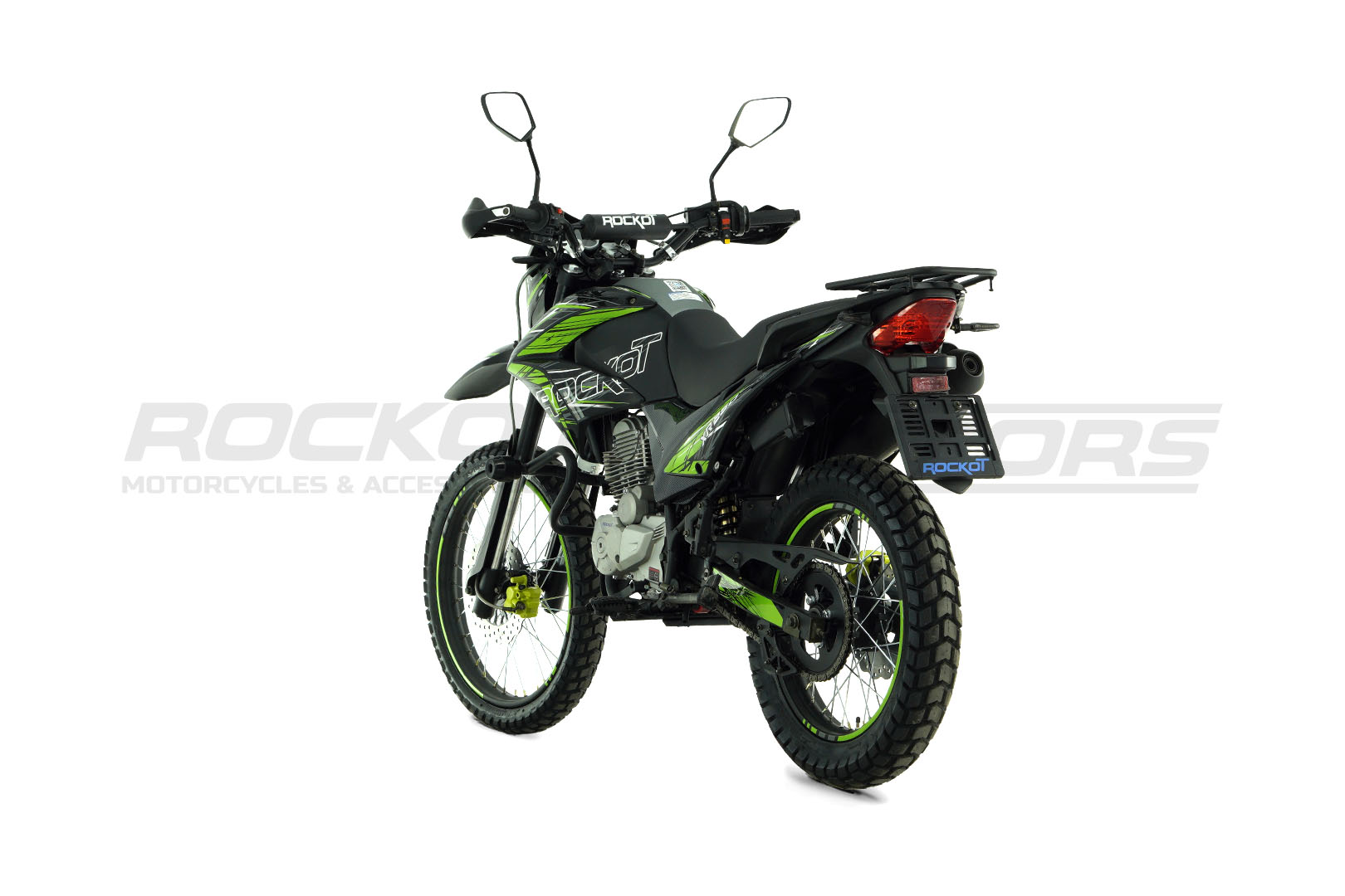 Мотоцикл эндуро ROCKOT XR250 (черный/зеленый)