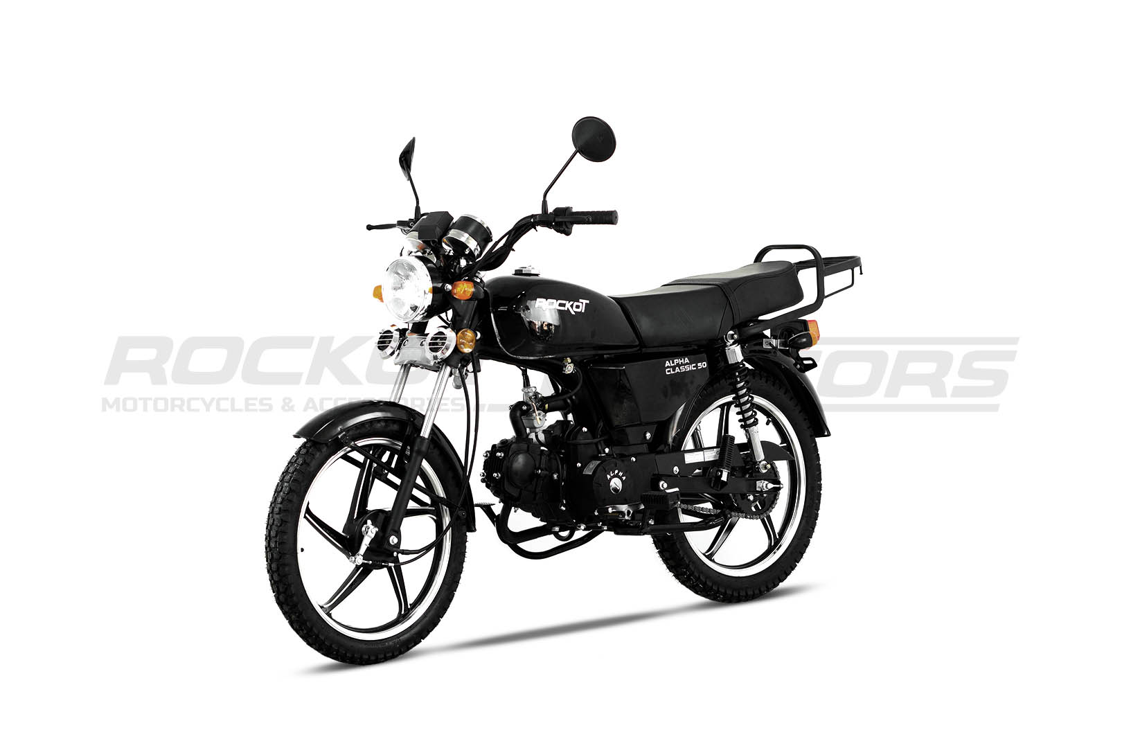 Мопед ROCKOT ALPHA CLASSIC (черный глянцевый)