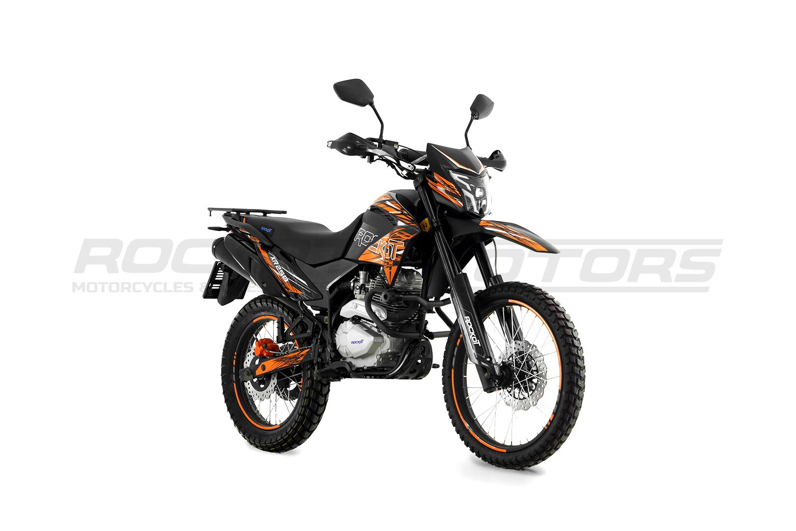 Мотоцикл эндуро ROCKOT XR250 (черный/оранжевый)