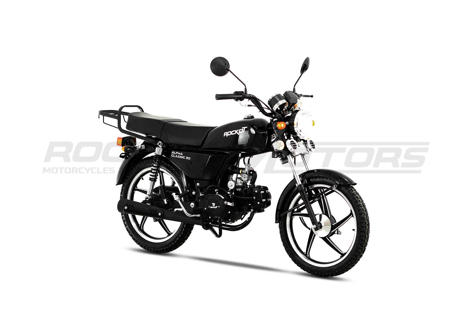 Мопед ROCKOT ALPHA CLASSIC (черный глянцевый)