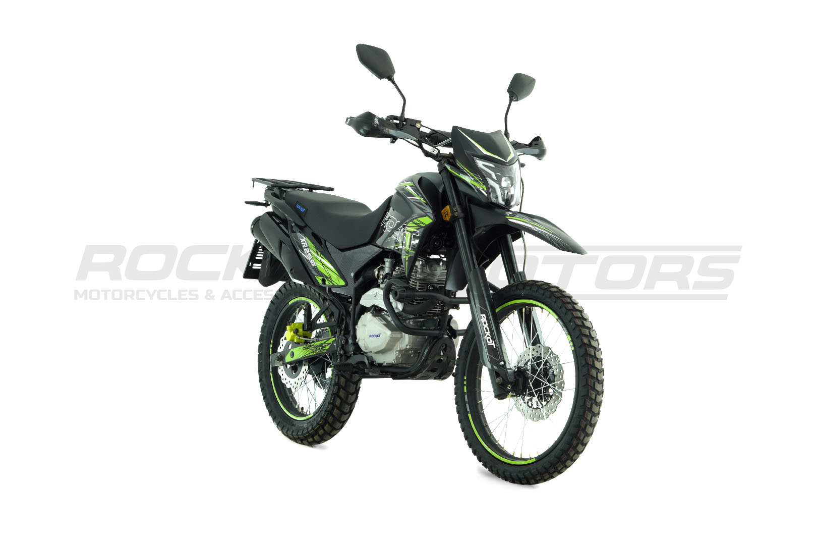 Мотоцикл эндуро ROCKOT XR250 (черный/зеленый)