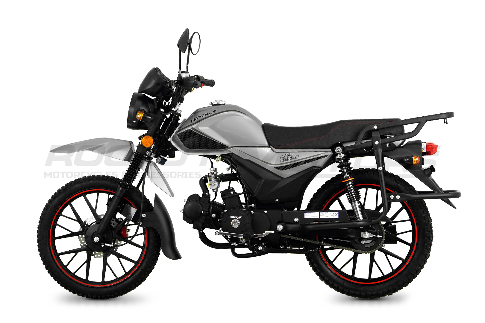 Мопед ROCKOT ALPHA OFFROAD (серый металлик)