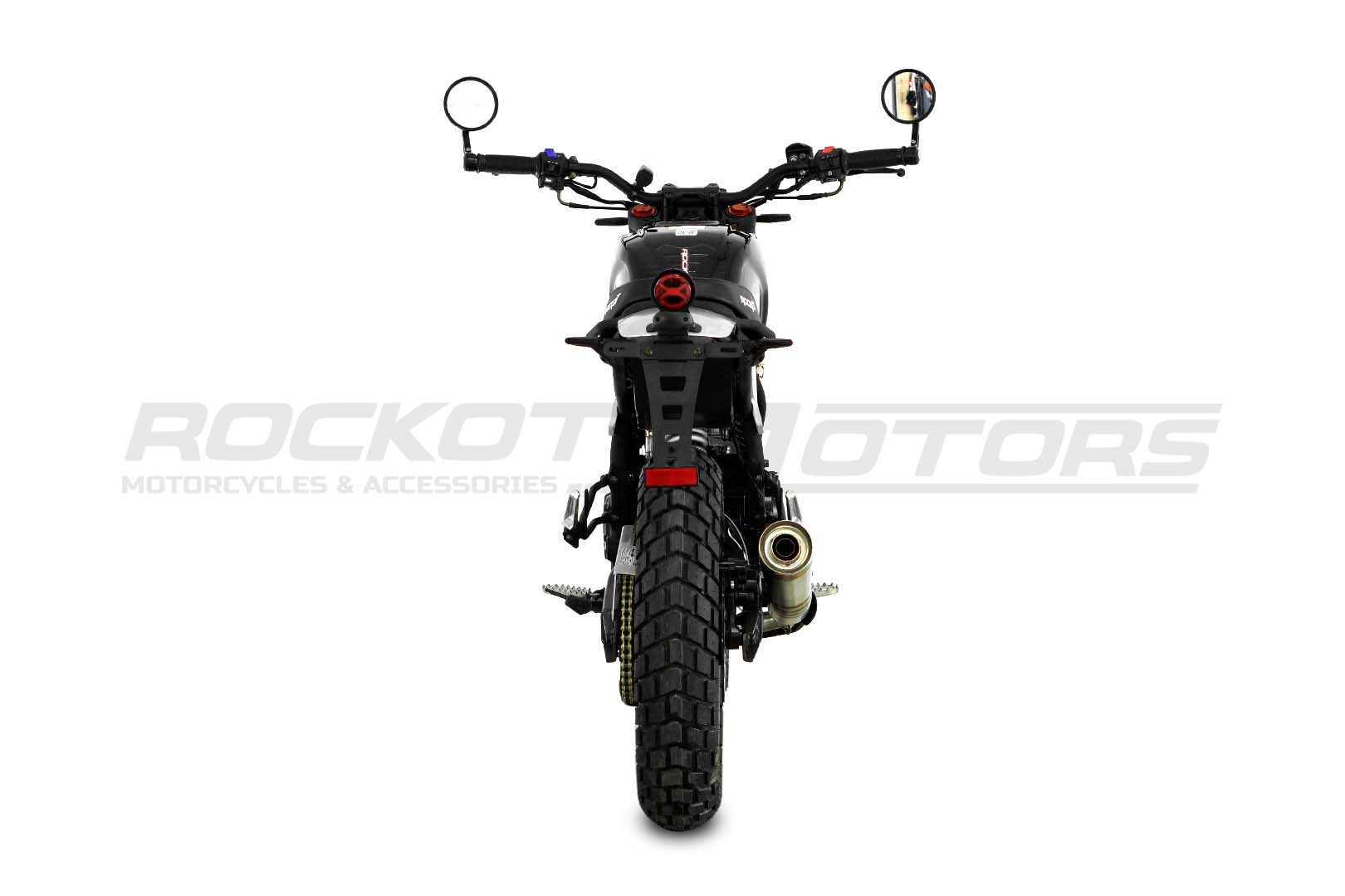 Мотоцикл дорожный ROCKOT SCRAMBLER (черный глянцевый)