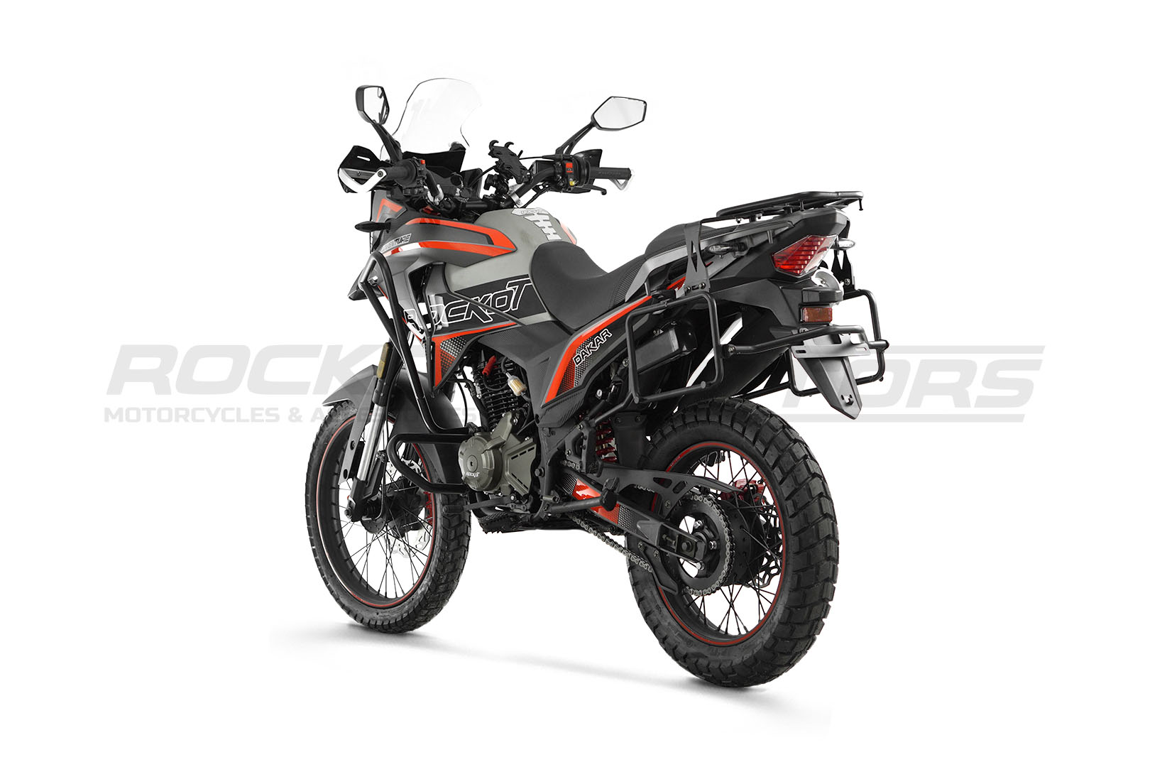 Мотоцикл турэндуро ROCKOT DAKAR ADVENTURE 2.0 (серый/красный)