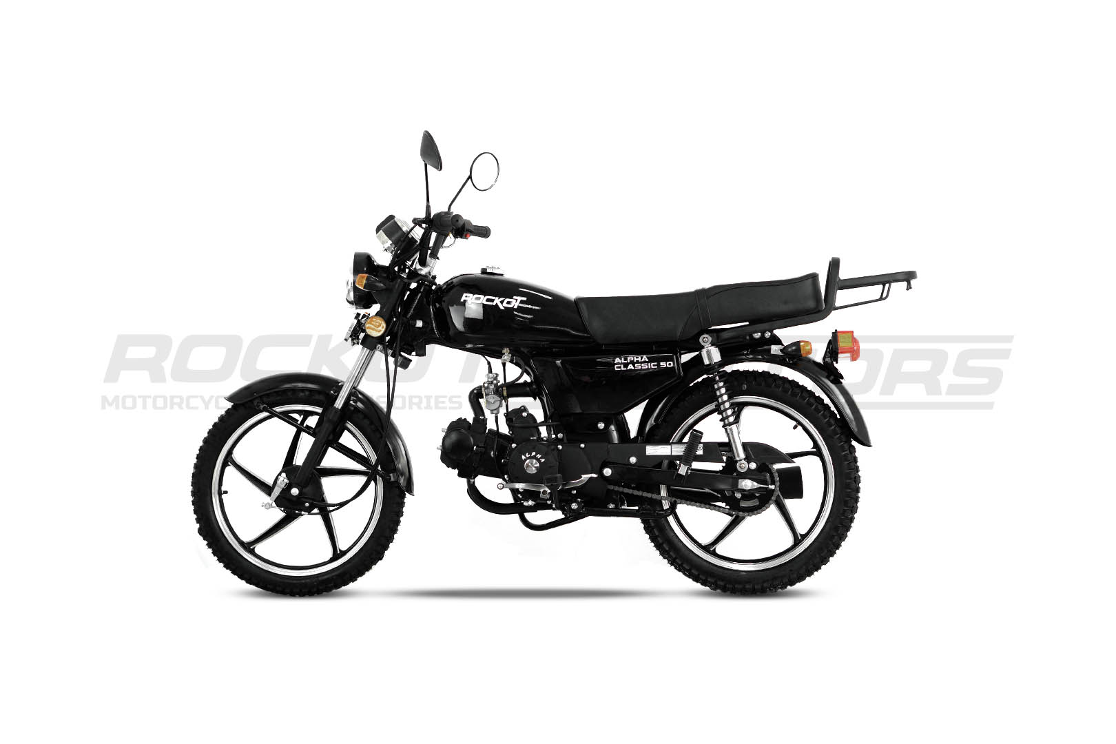Мопед ROCKOT ALPHA CLASSIC (черный глянцевый)