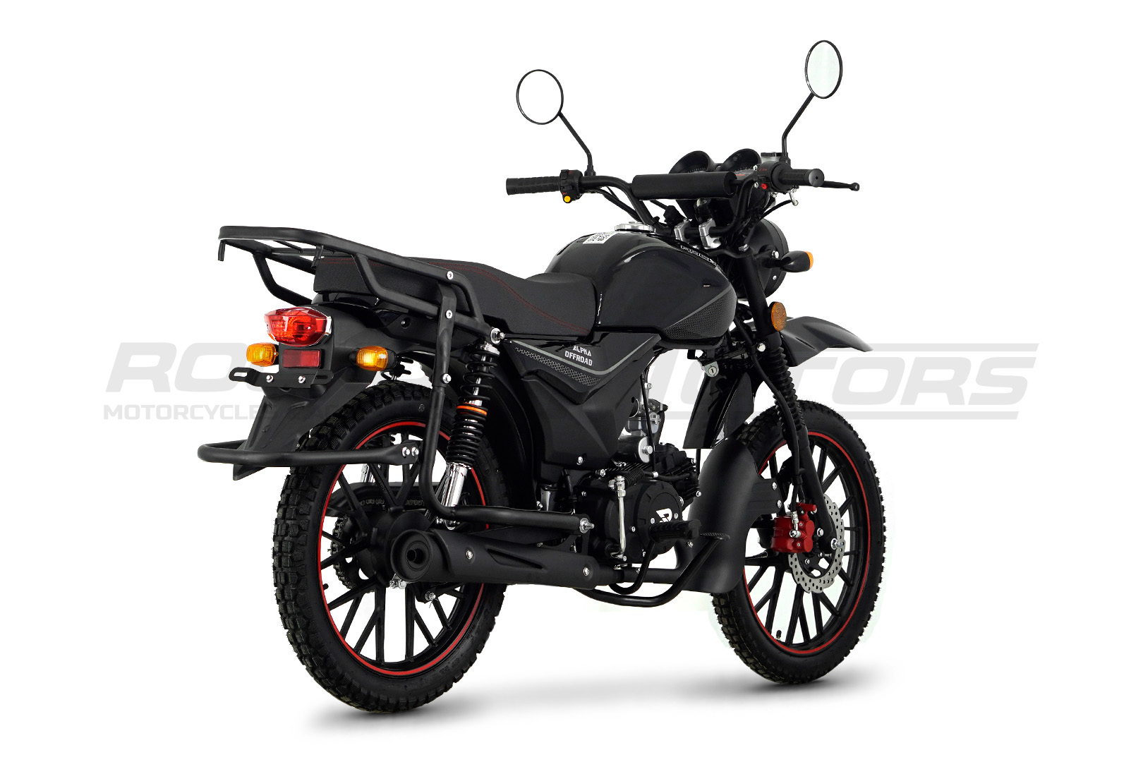 Мопед ROCKOT ALPHA OFFROAD (черный глянцевый)