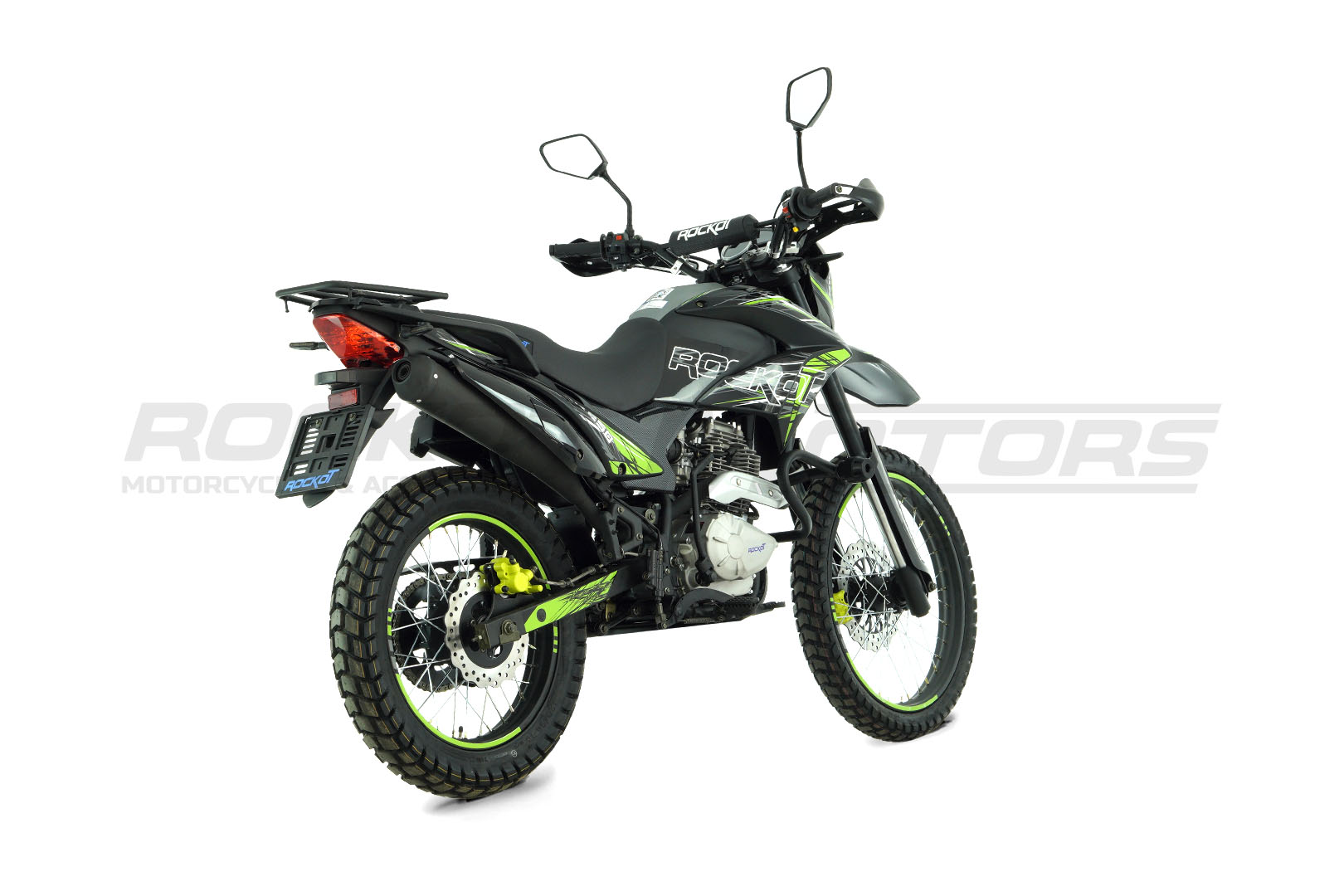 Мотоцикл эндуро ROCKOT XR250 (черный/зеленый)