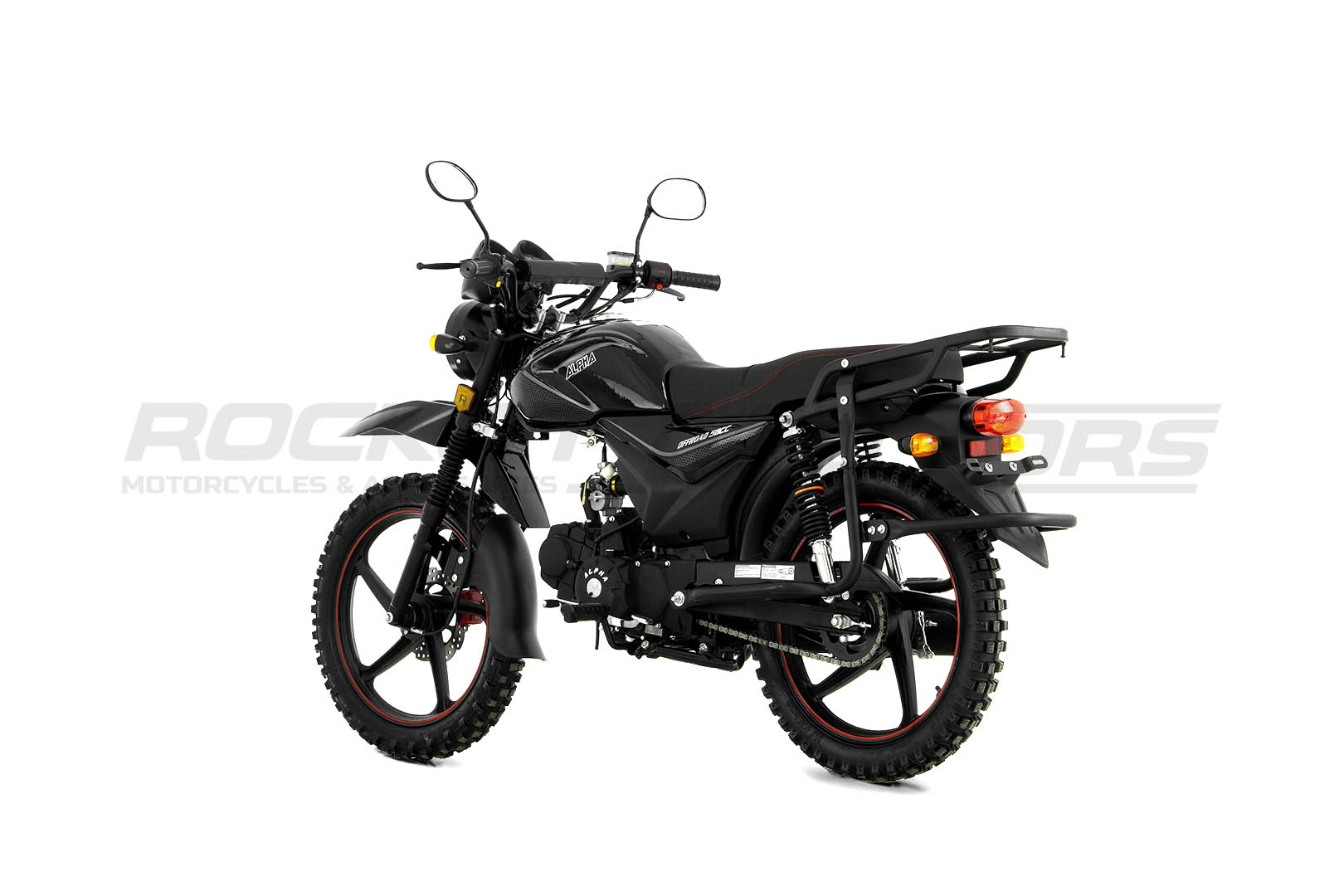 Мопед ROCKOT ALPHA OFFROAD (черный глянцевый)