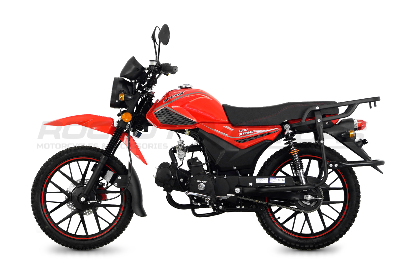 Мопед ROCKOT ALPHA OFFROAD (красный глянцевый)