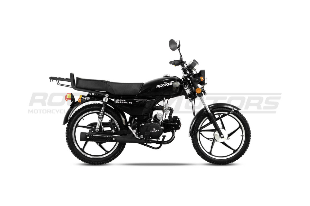 Мопед ROCKOT ALPHA CLASSIC (черный глянцевый)