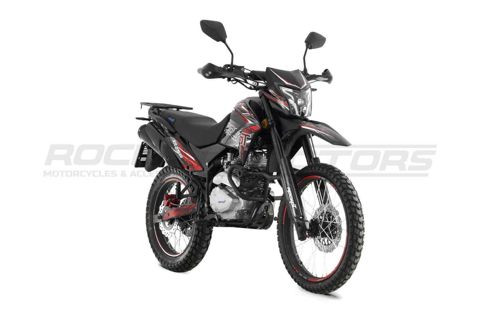 Мотоцикл эндуро ROCKOT XR250 (черный/красный)
