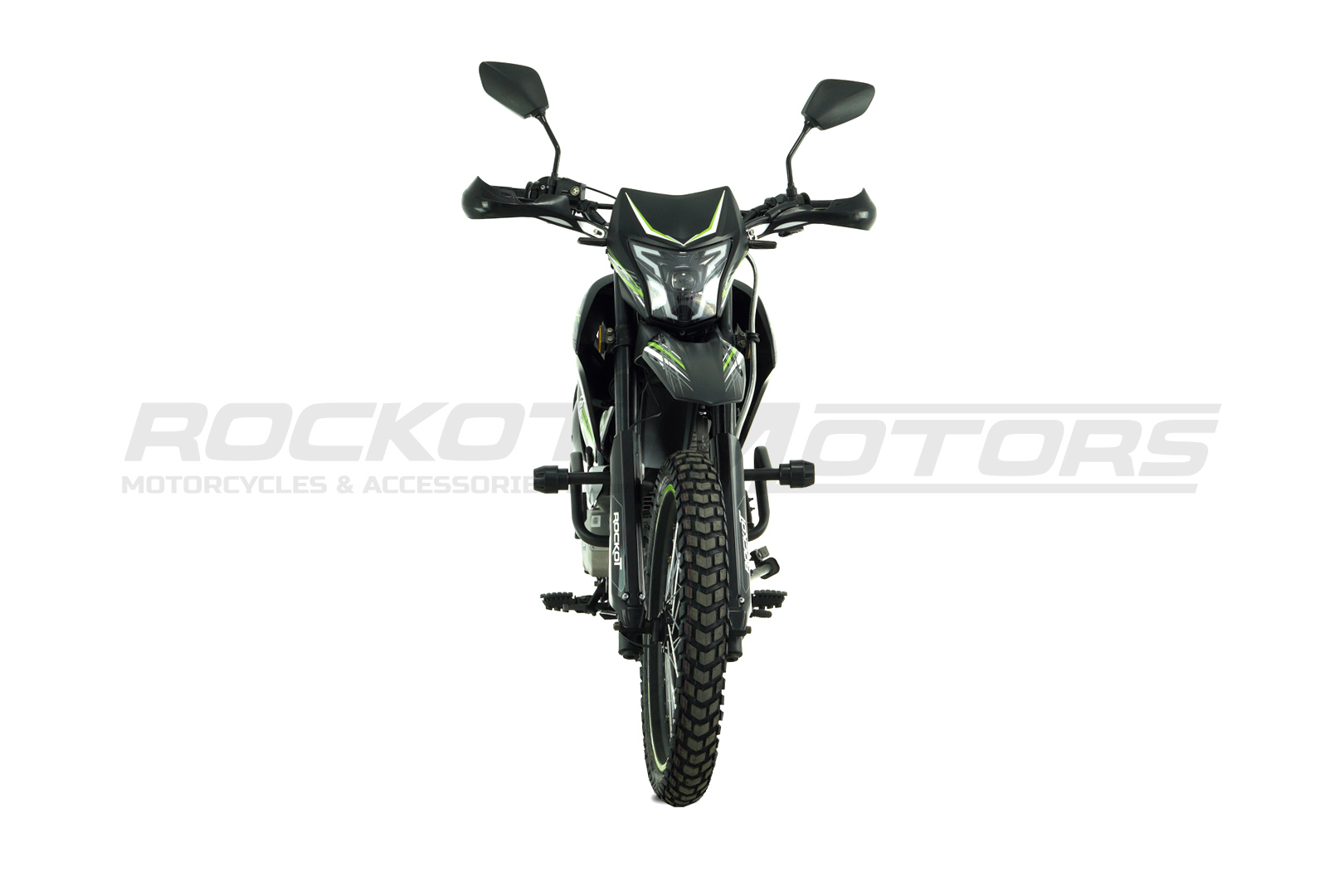 Мотоцикл эндуро ROCKOT XR250 (черный/зеленый)